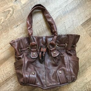 B Makowsky leather handbag
